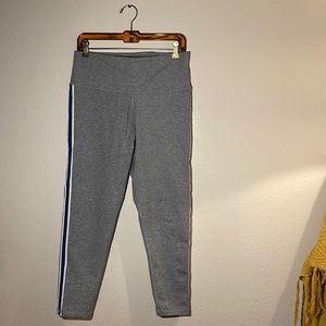 Aerie Grey/Navy Stripped Leggings